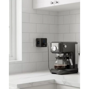 VipMarketim Akım ve Voltaj Korumalı Küp Priz 3 USB Destekli