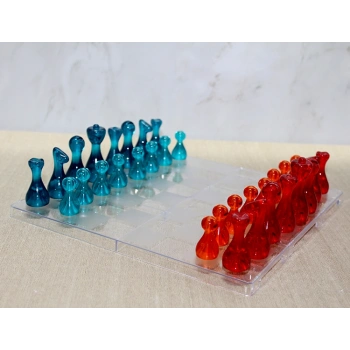 VipMarketim Akrilik Satranç Seti