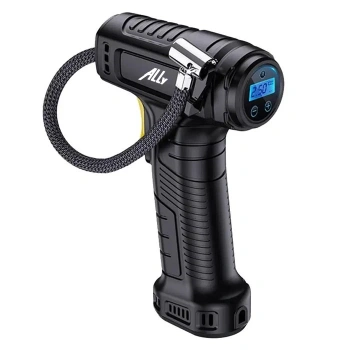 VipMarketim ALLY 120W Kablosuz Basınç Göstergeli Mini Hava Popmpası KompresörST-5007C-(5775)