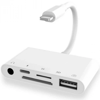 VipMarketim ALLY 5in1 İPhone-İPad lightning To Audio Usb Kamera Okuyucu-(5775)