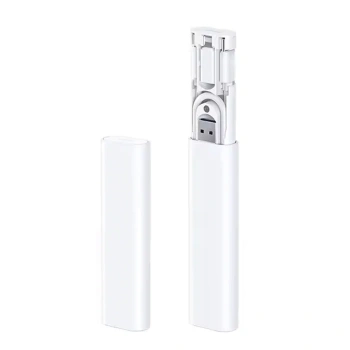 VipMarketim ALLY 5in1 iPhone+ Type-C+ USB Seyahat için 60W Hızlı Şarj Kablo Seti-(5775)