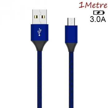 VipMarketim Ally Android Micro Usb 3.0A Hızlı Halat Usb Şarj Kablosu 1MM-(5775)