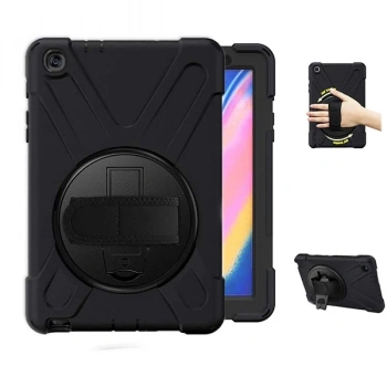 VipMarketim Ally Galaxy Tab P200-P205 3 Katmanlı Standlı Zırh Kılıf-Shockproof-(5775)