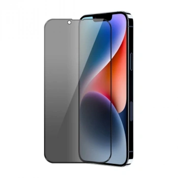 VipMarketim ALLY İPhone 14 Plus 6.7 3D Full Privacy Gizlilik Cam Ekran Koruyucu Anti-Spy-(5775)