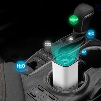 VipMarketim Ally K2 araç içm Mini Hava Temizleyici Araba Ev Ofis Taşınabilir Air Purifier-(5775)