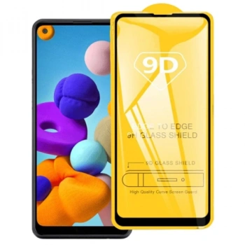VipMarketim ALLY SM Galaxy A21 9D Full Glue Tempered Cam Ekran Koruyucu-(5775)