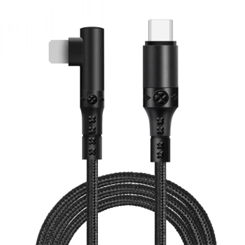 VipMarketim ALLY Type-C to İPhone 20w Lightning Hızlı Şarj Kablosu Oyuncu 90 Derece Kablo-(5775)