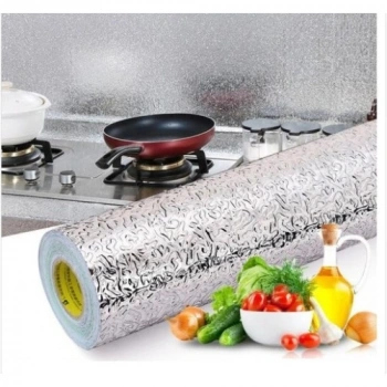VipMarketim Alüminyum Folyo Yapışkanlı Mutfak Koruyucu Folyo 2 Metre