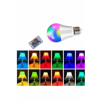 VipMarketim Ambiyans Aydınlatma RGB Led Lamba Kumandalı Renk Değiştirebilen
