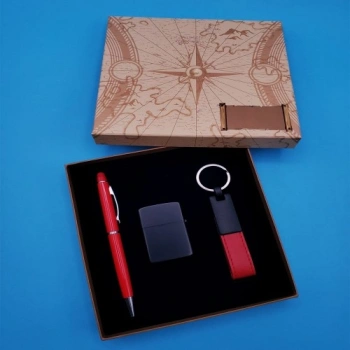 VipMarketim Anahtarlık Çakmak ve Kalem Hediye Seti