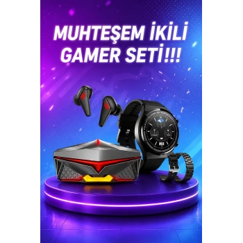 VipMarketim ANC Özellikli Bluetooth Kulaklık ve Amoled Ekran Akıllı Saat Uyku ve Sağlık Takibi Nabız Ölçer