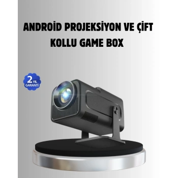 VipMarketim Android Projeksiyon Game Box – 1280x720p HD Çözünürlük BluetoothHDMI ve USB Girişli