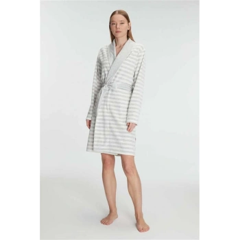 Vipmarketim Anıl Kadın Pamuklu Sabahlık Yumuşak Dokulu, Sıcak Tutucu Ve Şık (kod:11327)