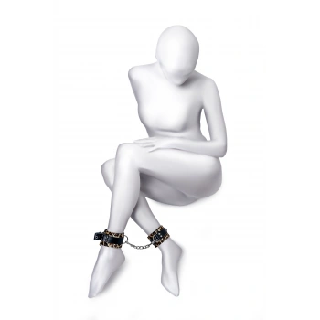 VipMarketim Anonymo BDSM Ayak Kelepçe #0152, PU deri, baskılı, 27 cm