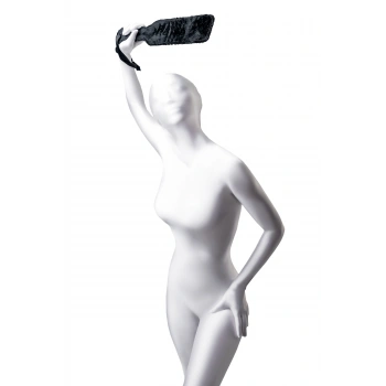 VipMarketim Anonymo Bdsm Kırbaç # , Pu Deri, Siyah, 35 Cm (Kod:0008)