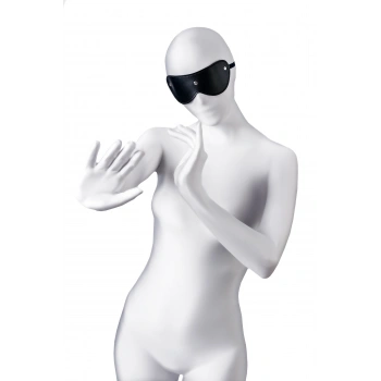 VipMarketim Anonymo BDSM Maske , PU deri, Siyah, 24 cm