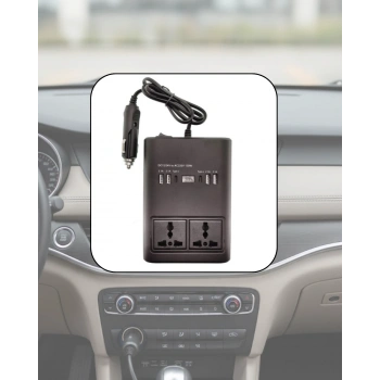 VipMarketim Araç Elektrik Dönüştürücü Çoklu USB Çıkışlı 150W İnvertör