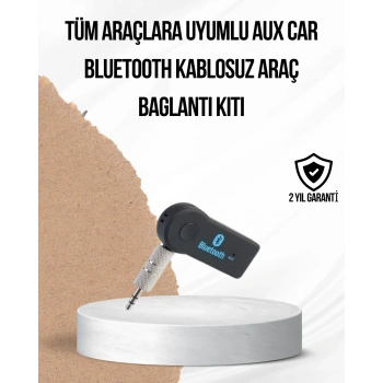 VipMarketim Araç İçi Bluetooth AUX Adaptörü ve Telefon Görüşme Cihazı