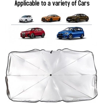 VipMarketim Araç İçi Ön Cam Şemsiye Güneşlik