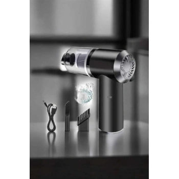 VipMarketim Araç İçi Süpürge Filtreli Şarjlı Süpürge Vakumlu Yıkanabilir