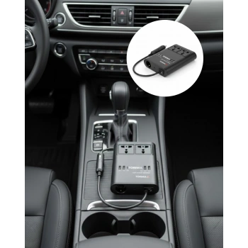 VipMarketim Araç İçin 12V 24V Güç Dönüştürücü 220V Priz ve USB Portlu