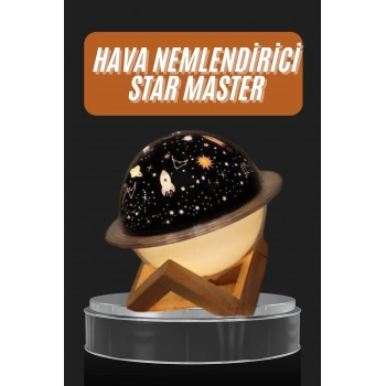 VipMarketim Aromaterapi Hava Nemlendirici Gece Lambası Uzay Model Satürn Oda Kokusu