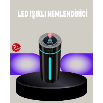 VipMarketim Aromaterapi Özellikli Ultrasonik Hava Nemlendirici LED Atmosfer Işığı