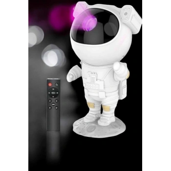 VipMarketim Astronot Bluetooth Hoparlör Gökyüzü Projektör Gece Lambası