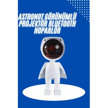 VipMarketim Astronot Işık Projektörü Gökkuşağı Projeksiyon Gece Lambası Hediyelik