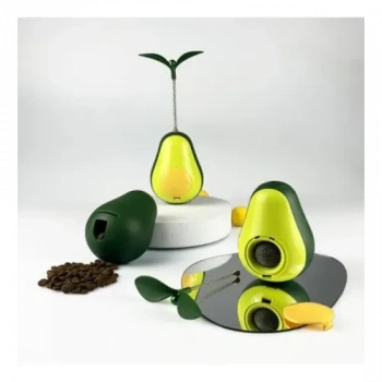 VipMarketim Avokado Şeklinde Kedi Naneli ve Mama Hazneli Kedi Oyuncağı