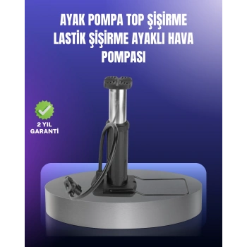 VipMarketim Ayak Pompası Otomobil Motosiklet Bisiklet Lastik Şişirme