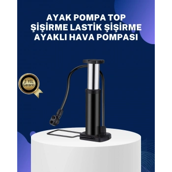 VipMarketim Ayakla Kullanılan Hava Pompası Araç ve Bisiklet İçin Uygun