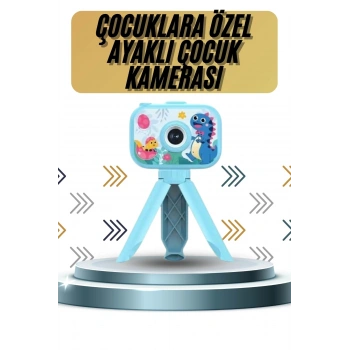VipMarketim Ayaklı Çocuk Kamerası Tripodlu Mini 1080p Hd Çocuk Kamera