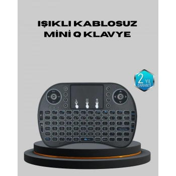 VipMarketim Aydınlatmalı Touchpad’li Q Klavye – Türkçe Karakterli USB Bağlantılı Numerik Tuş Takımı