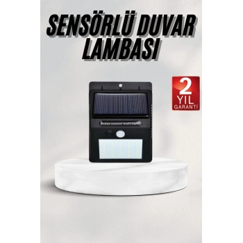 VipMarketim Bahçe Aydınlatması Güneş Enerjili Led Işık Lamba Sensörlü Dekoratif