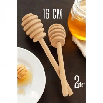 VipMarketim  Bal Kaşığı Ahşap Uzun 16 CM Bal Damlatıcı Kaşık 2 ADET