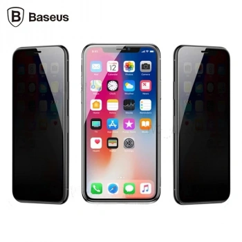 VipMarketim Baseus İPhone 11 Pro Max- XS Max 3D Anti-Peep Privacy Gizlilik Cam Ekran Koruyucu-(5775)