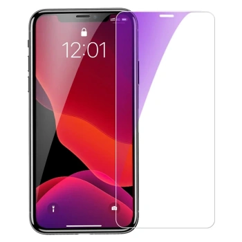 VipMarketim Baseus İPhone 11 Pro- X-XS 0.15mm Full Tempered AntiBlue Light Ekran Koruyucu 2 Adet Set-(5775)