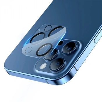 VipMarketim BASEUS iPhone 12 Pro 6.1 3D Full Kaplama Kamera Koruyucu Cam 2 Adet Set-(5775)