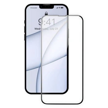 VipMarketim Baseus iPhone 13 Pro Max 6.7 0.3mm Tempered Full-glass Cam Ekran Koruyucu 2 Adet Set-(5775)