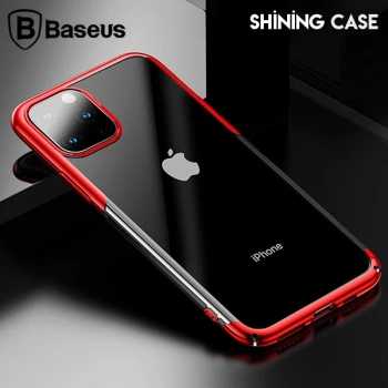 VipMarketim Baseus Shining Case İPhone 11 Pro Max 6.5 Ultra ince Silikon Kılıf-(5775)