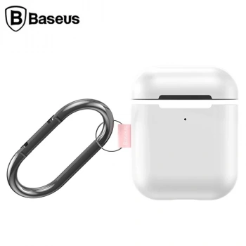 VipMarketim Baseus Woven Label Hook AirPods 1/2 Koruma kılıf+Anahtarlık-(5775)