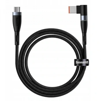 VipMarketim Baseus Zinc Manyetik Type-C to DC Square Portu Lenovo Laptop Şarj Kablosu 100W 2m-(5775)