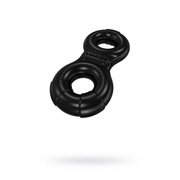 VipMarketim Bathmate Penis üzerindeki titreşim halkası Eight, elastomex, siyah, Ø4-5 cm