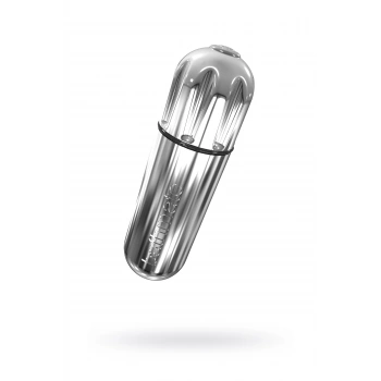 VipMarketim Bathmate Vibe Bullet Krom Vibratör, Plastik, Gümüş