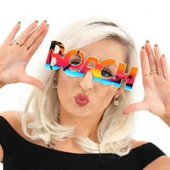 VipMarketim Beach Yazılı Parti Gözlüğü Yaza Merhaba Hawaii Show Gözlüğü 19x6 cm