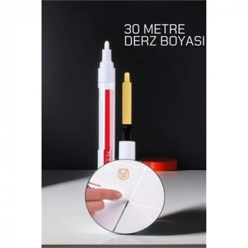 VipMarketim BEYAZ Derz Boyası 30 Metre