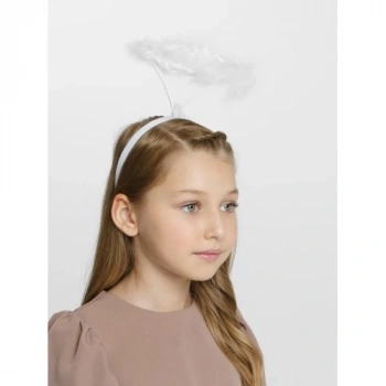 VipMarketim Beyaz Otrişli Tüylü Esnek Yapı Melek Haresi Melek Tacı