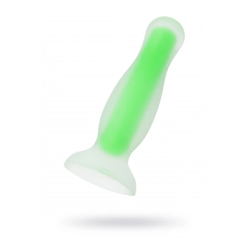 VipMarketim Beyond Mortimer Glow Karanlıkta Parlayan Anal Plug, Silikon, Şeffaf, 12,5 cm