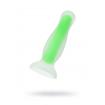 VipMarketim Beyond Victor Glow Karanlıkta Parlayan Anal Plug, Silikon, Şeffaf, 10 Cm